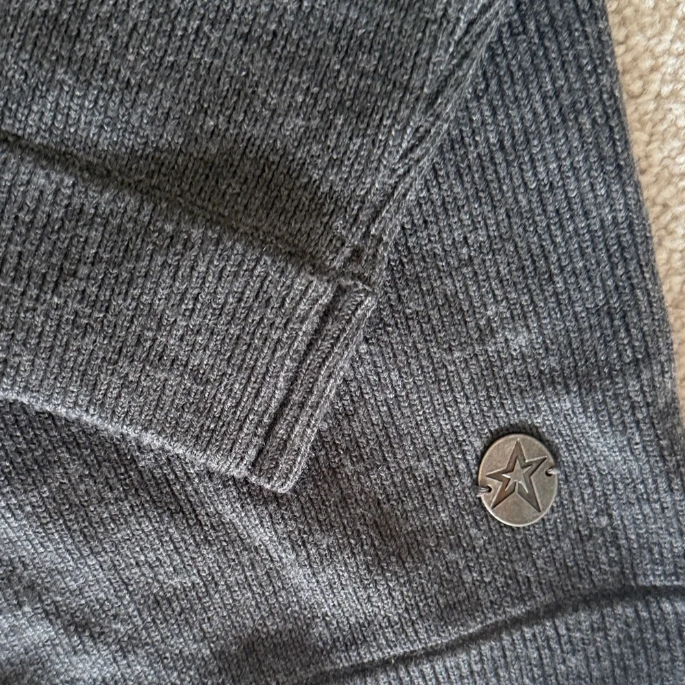 PERFECT MOMENT Gray Quilted women’s merino wool goose down Sweater - Picture 2 of 7